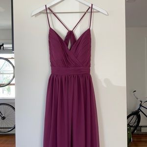 Flowy chiffon slim dress